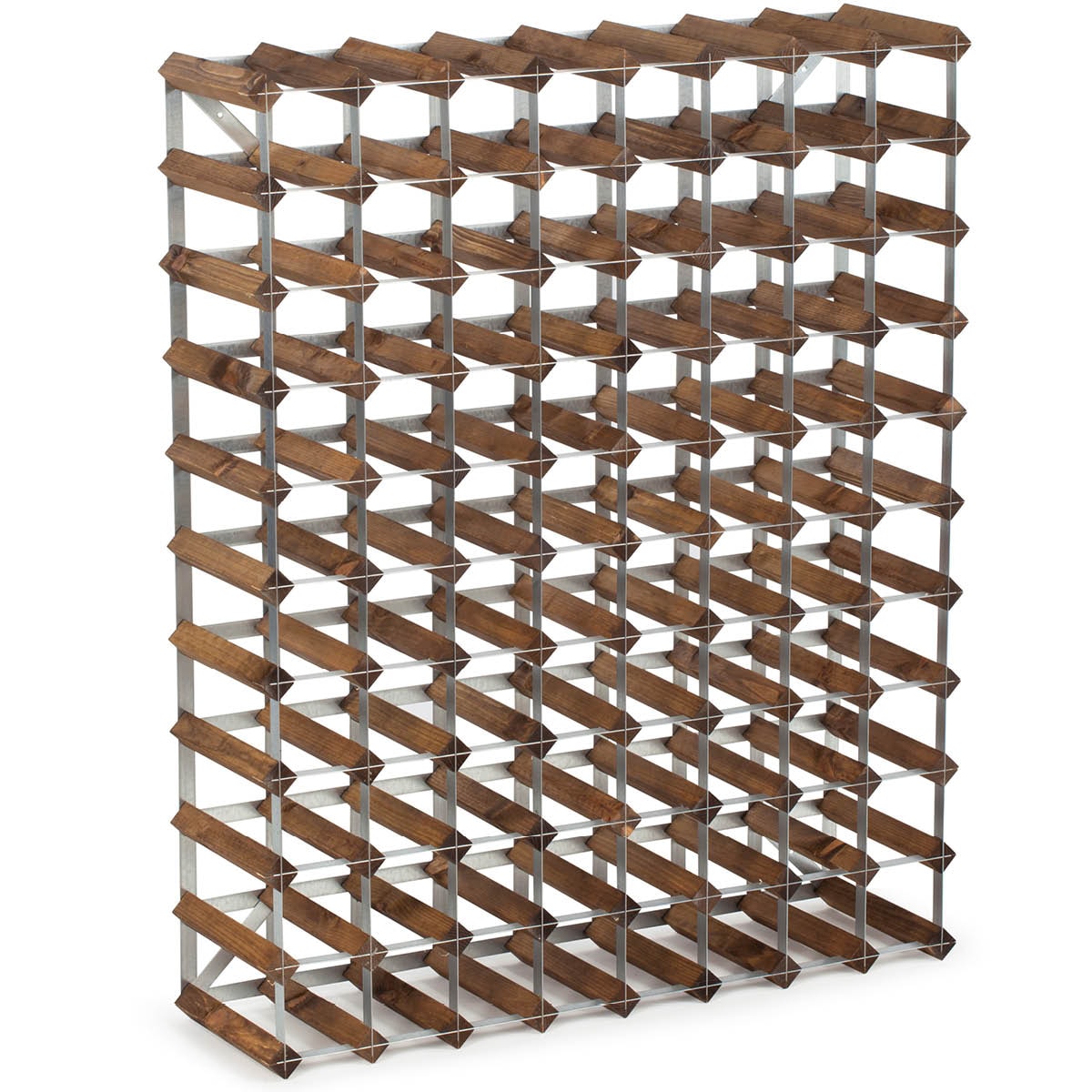 Vinställ 100 cm Mörk Ek