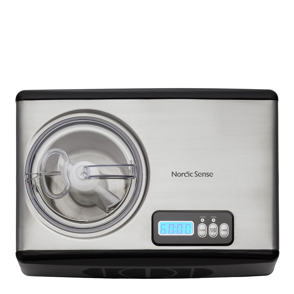 Glassmaskin med Kompressor 1,5 L 150 watt St&aring;l/Svart