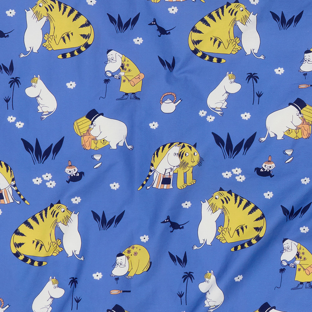 Mumin Bäddset 150x210 cm Muminfamiljen Blå