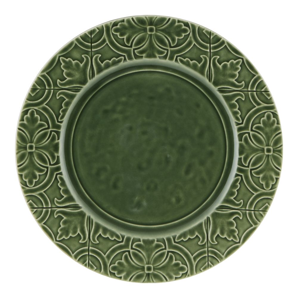Rua Nova Tallrik flat 28 cm Grön