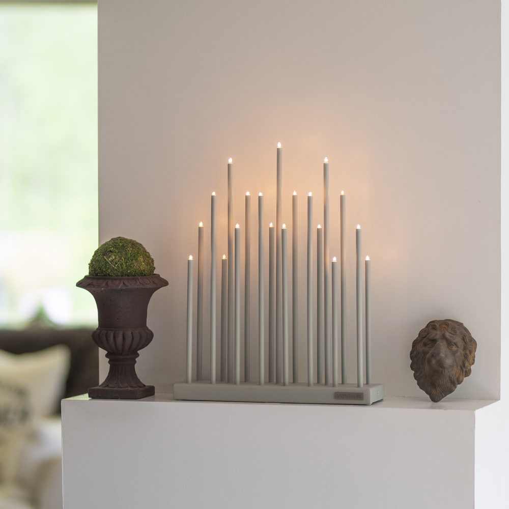 Elflugan Adventsljusstake Original 32x8 cm Ljusgrå