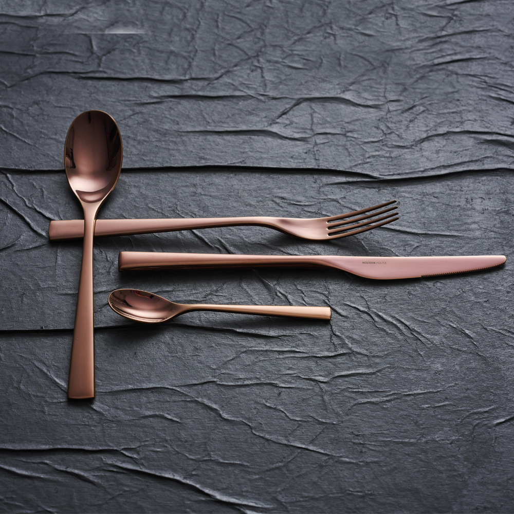 Black Rose Bestickset 16 delar Koppar