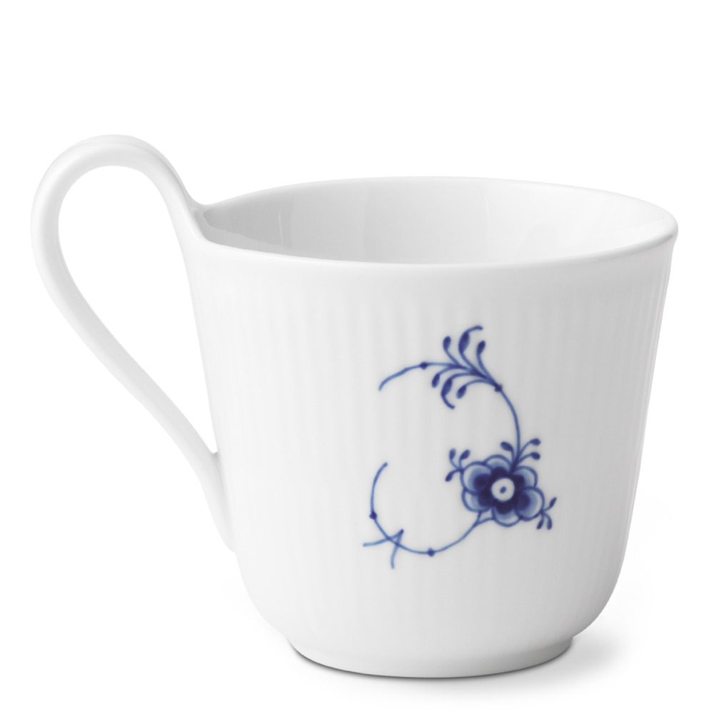 Blue Fluted Pl Alphabet Mugg 33 cl A