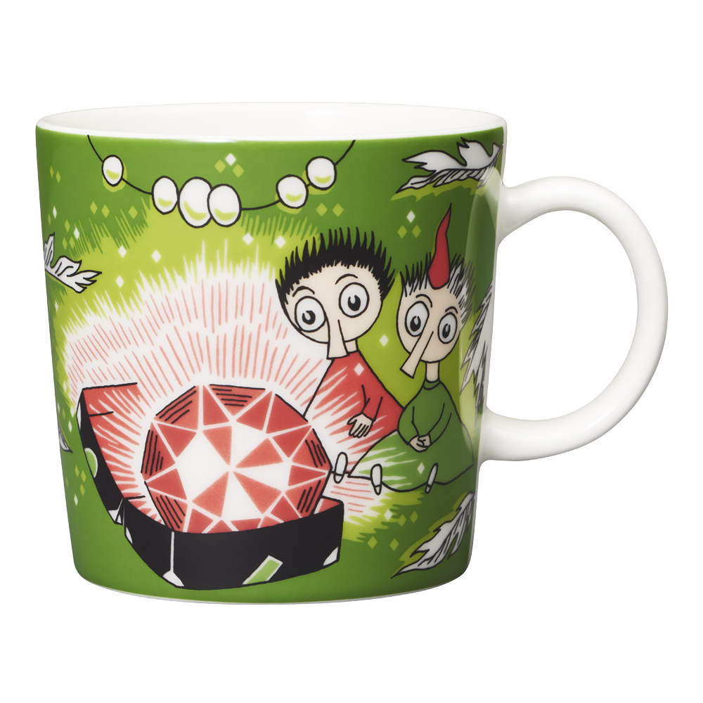 Muminmugg Tofslan och Vifslan Röd Rubin