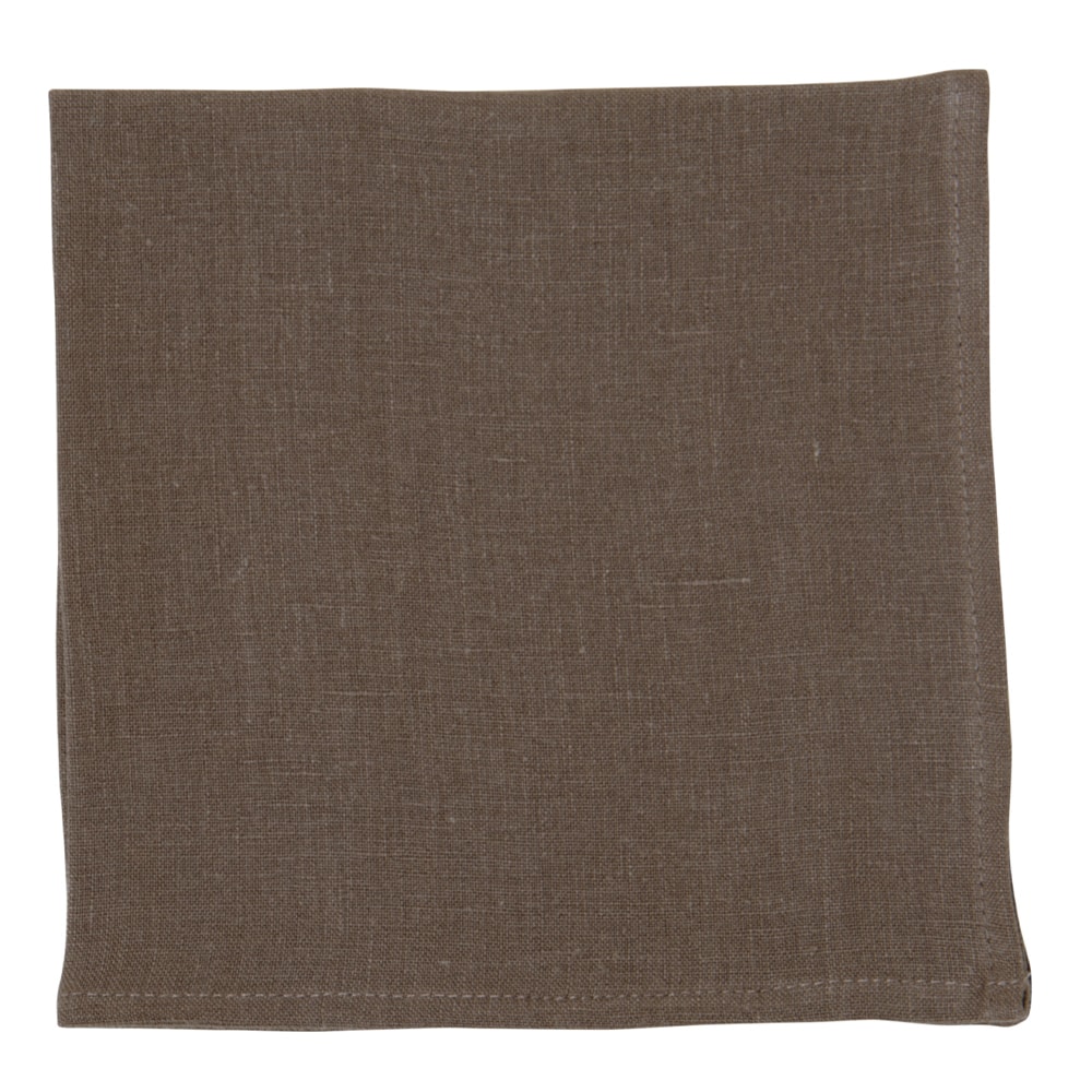 Linneservett 40x40 cm Chokladbrun