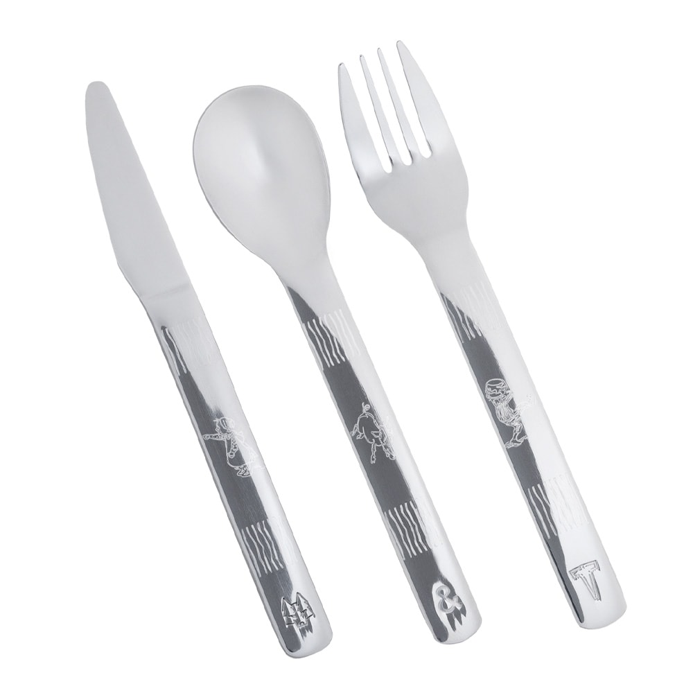 Lupo Barnbestick Emil 9 delar Rostfri