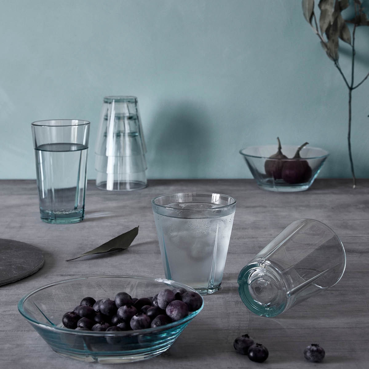 Grand Cru Recycled Vattenglas 22 cl 4-pack Klar/Grön