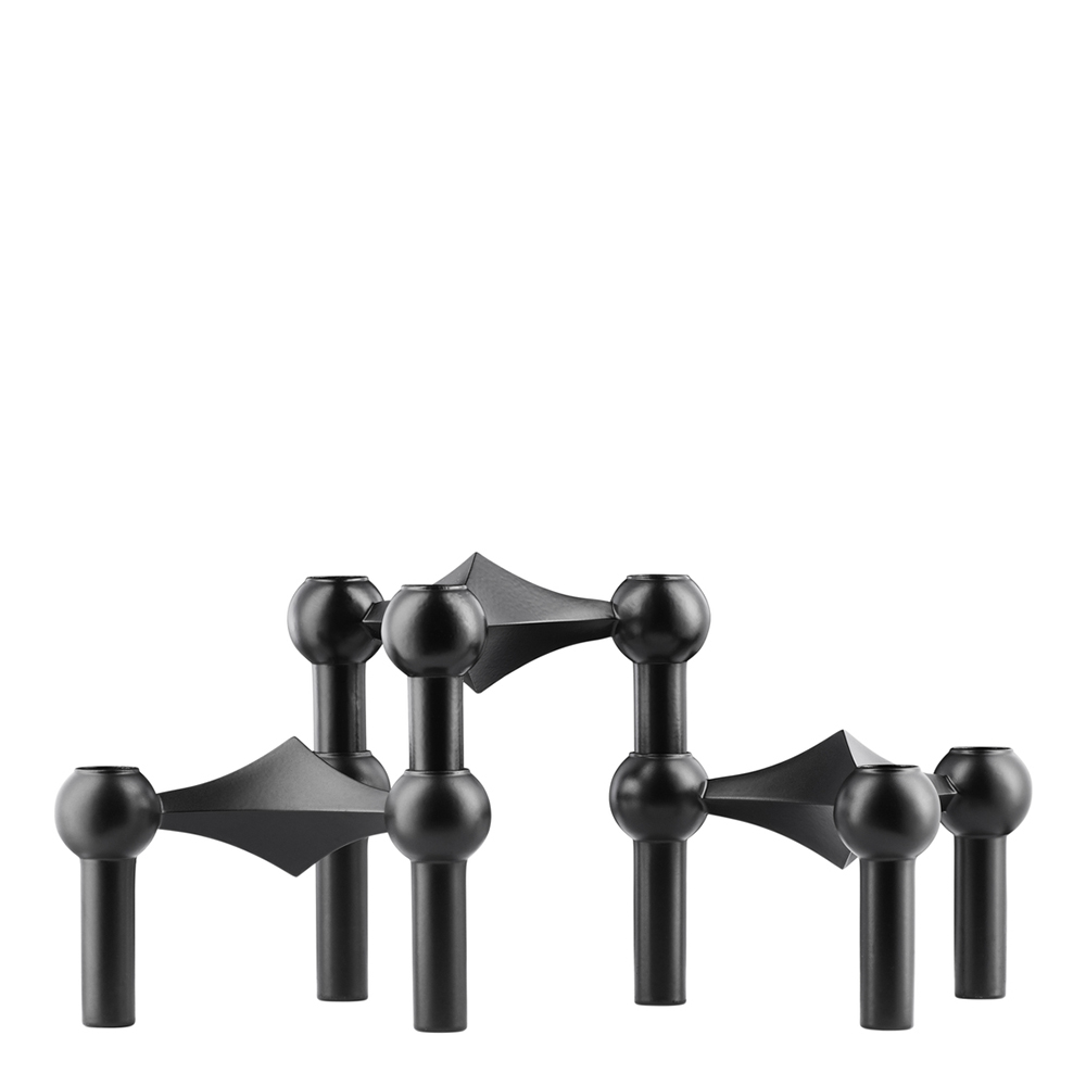 Stoff Nagel Ljusstake 3-pack Svart