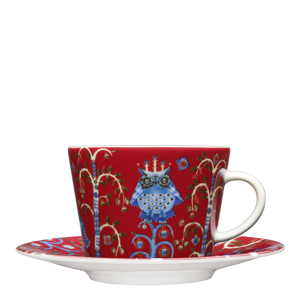 Taika Cappuccinofat 15 cm Röd