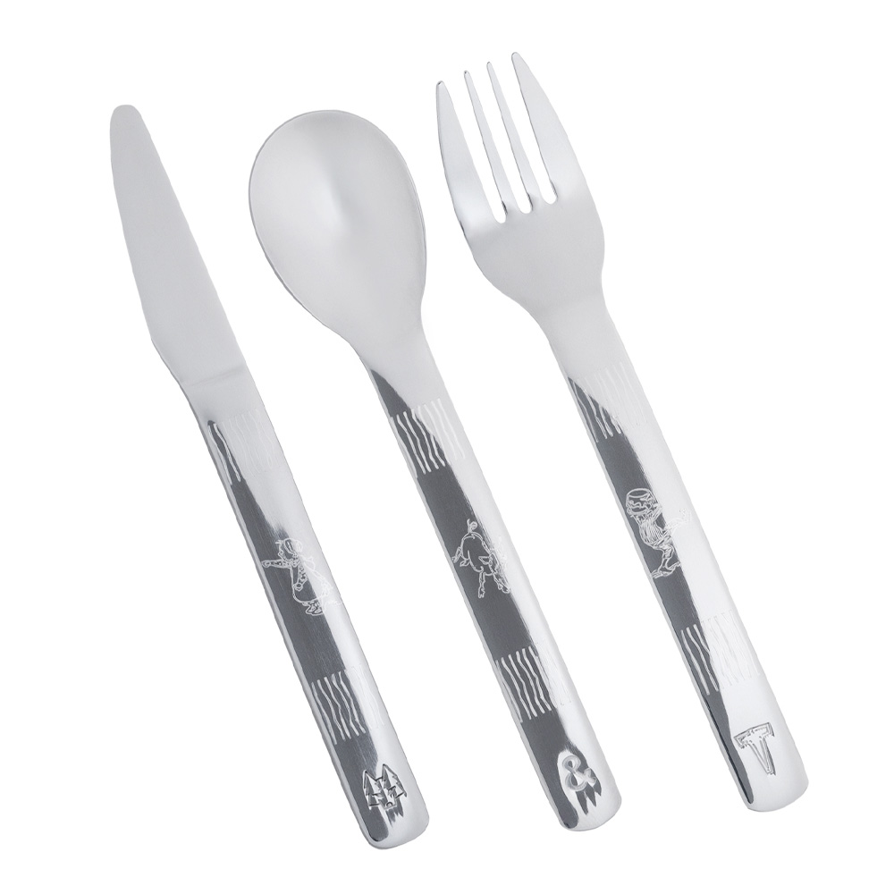 Lupo Barnbestick Emil 9 delar Rostfri