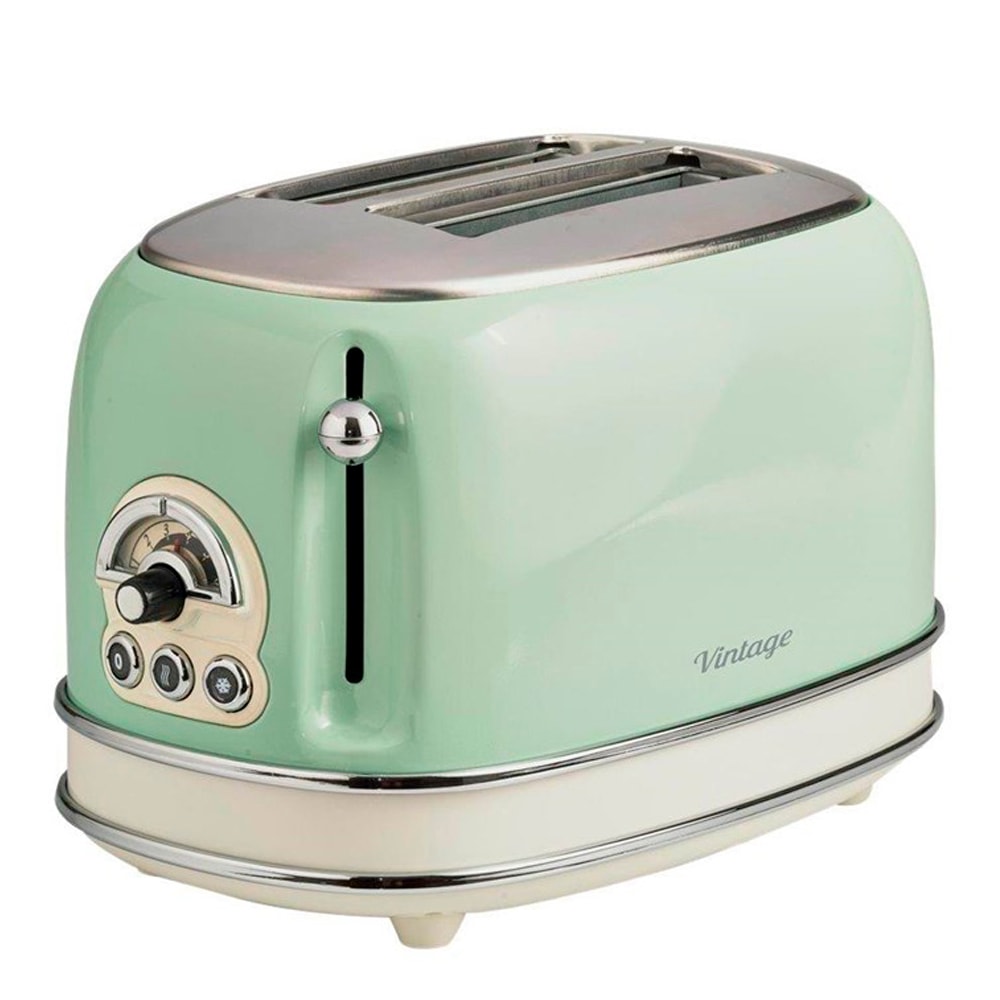 Vintage 155 Brödrost 2 skivor Grön