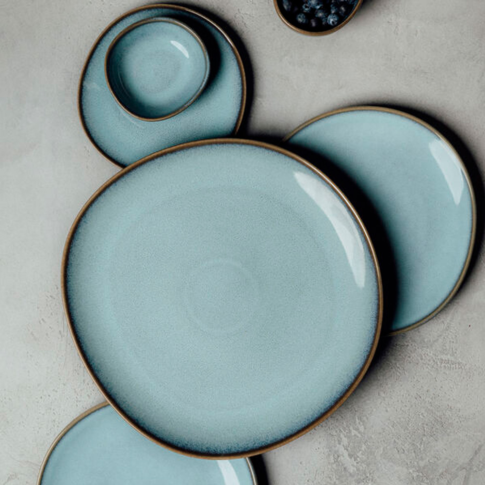 Lave Glace Assiett 17,5 cm Turkos