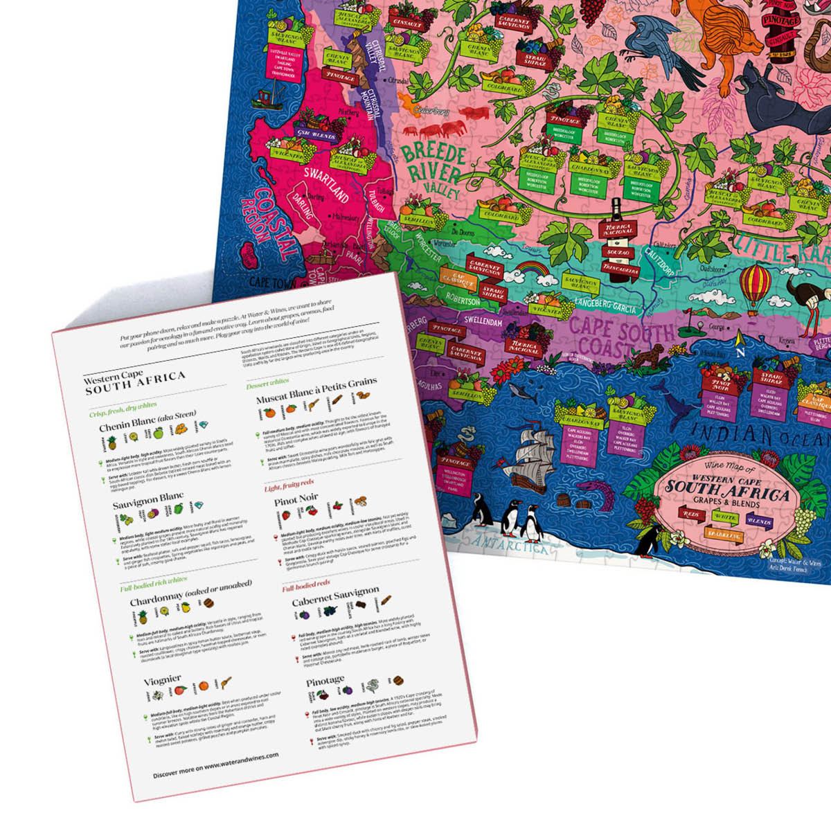 Vinpussel - Sydafrika 1000 bitar Rosa