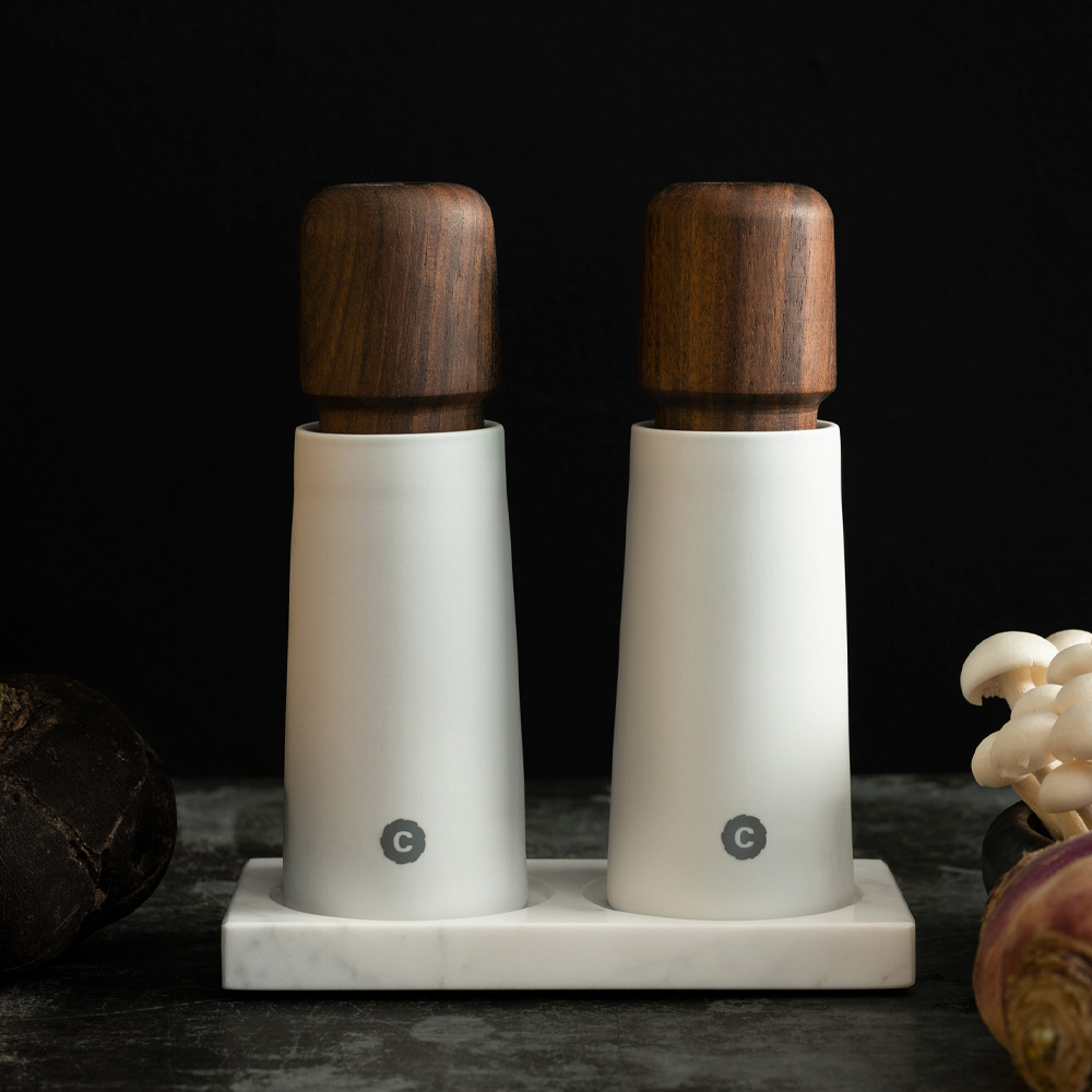 Tabletopper Bricka f&ouml;r Kvarnar 15 cm Vit Marmor