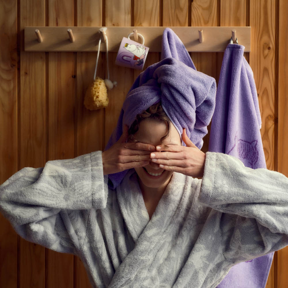 Mumin Badhandduk 70x140 cm Snorkfröken Violett