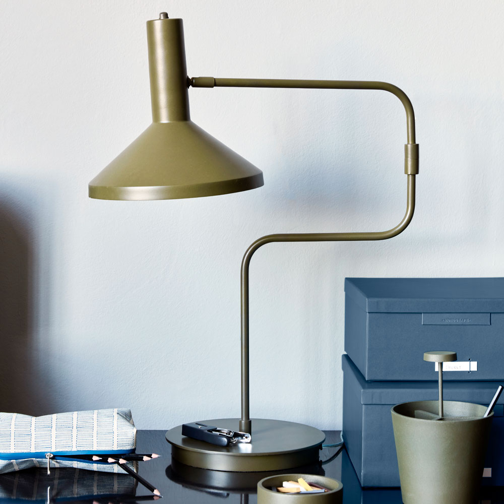 Desk Bordslampa 66x25 cm Grön