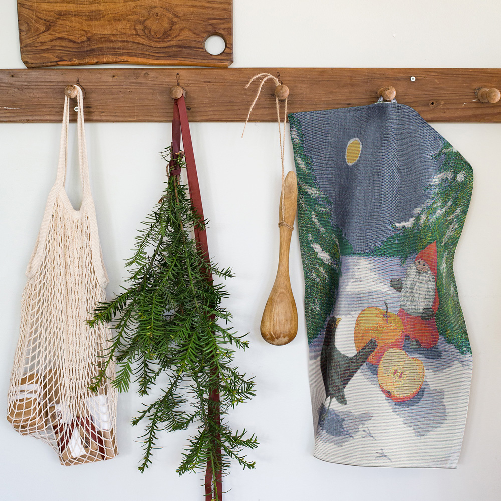 Vinter&auml;pple K&ouml;kshandduk 35x50 cm Flerf&auml;rgad