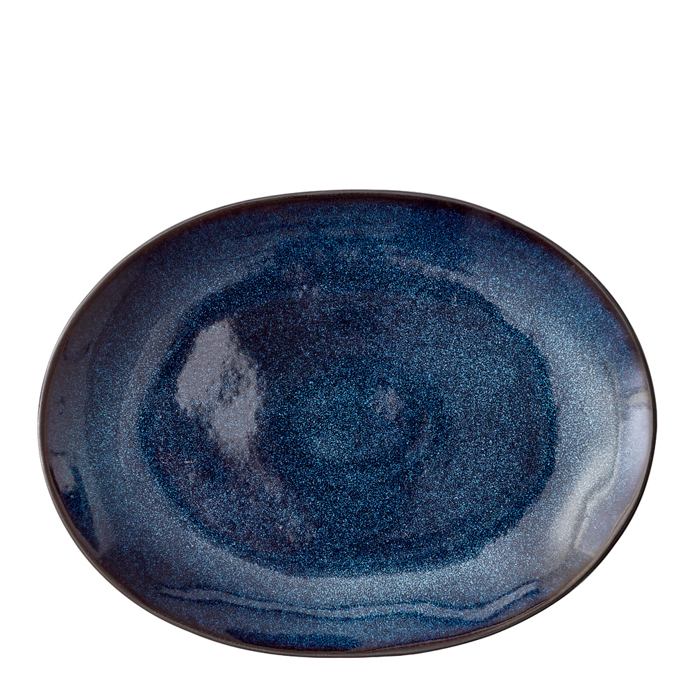 Grilltallrik 30 cm Svart/Mörkblå