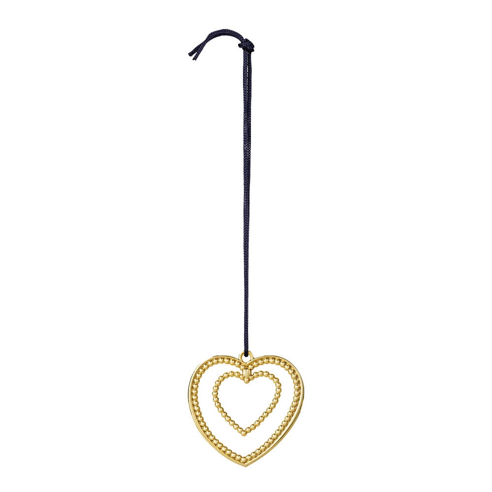 Ball Heart 7 cm Förgylld