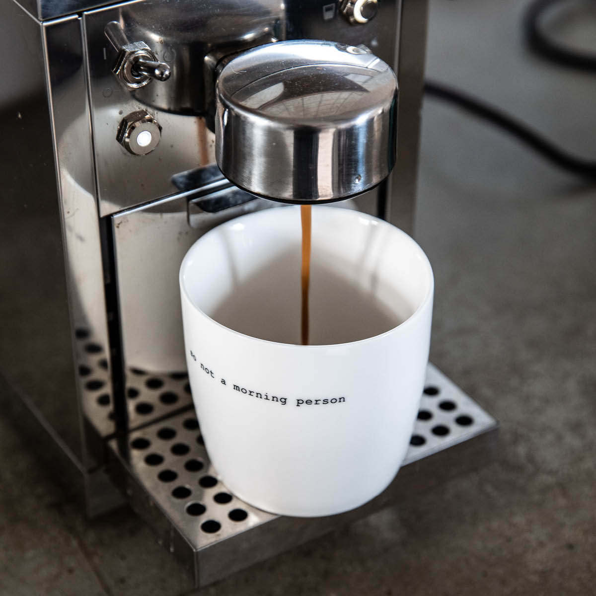 Sögne Mugg 30 cl So not a morning person  Vit