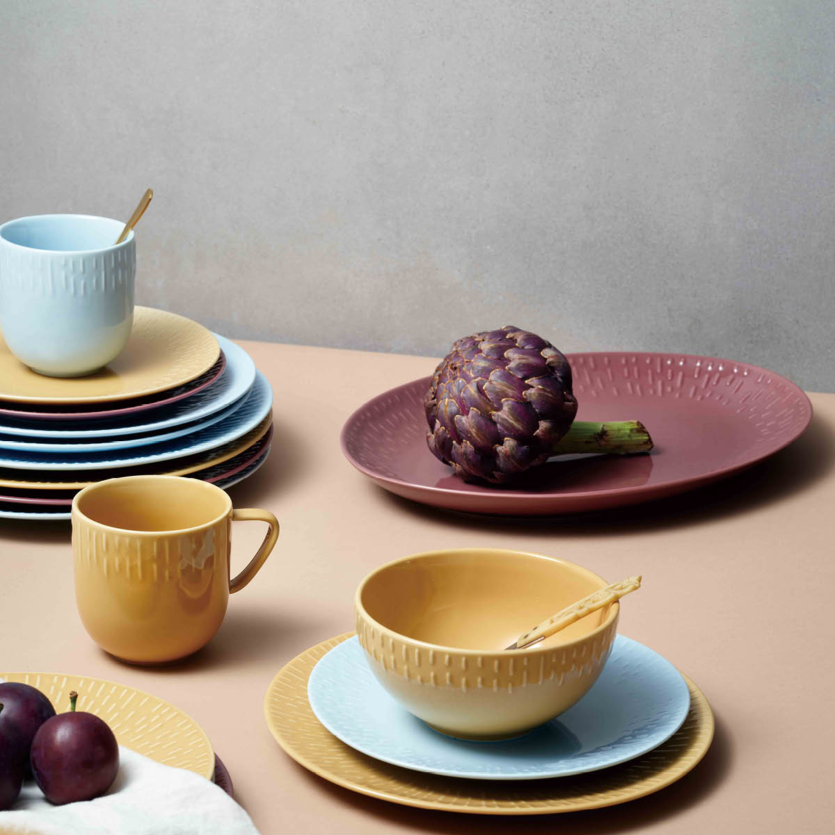 Confetti Uppläggningsfat ovalt 36x25 cm Bordeaux