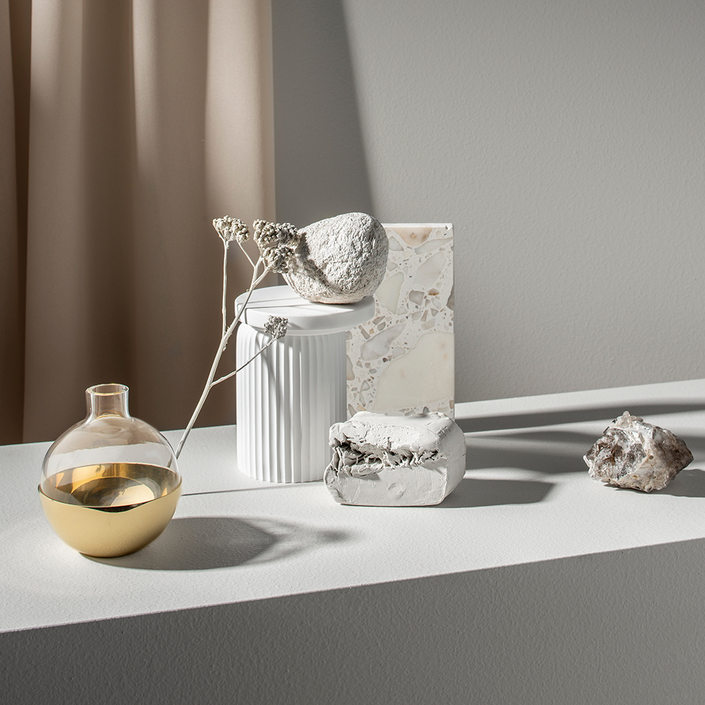 Pomme Vas/Lykta 9,5 cm Mässing