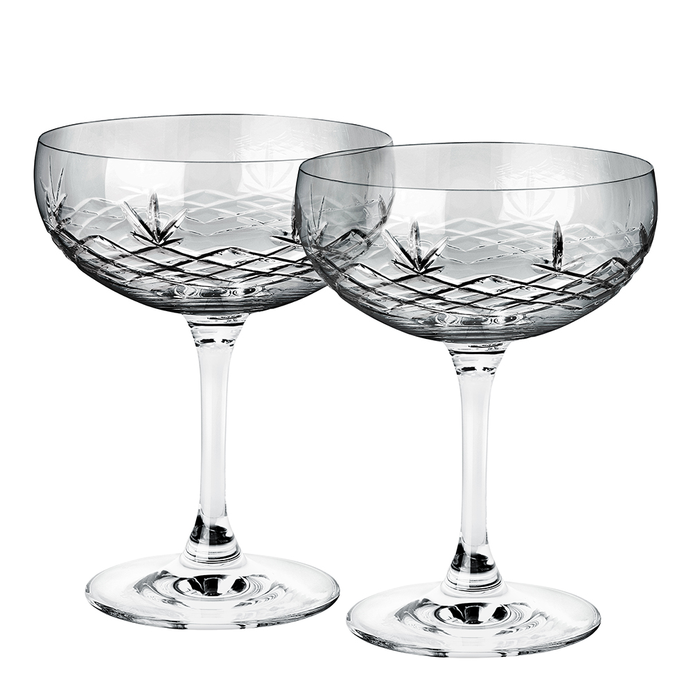 Crispy Gatsby Champagneskål 30 cl 2-pack Grå