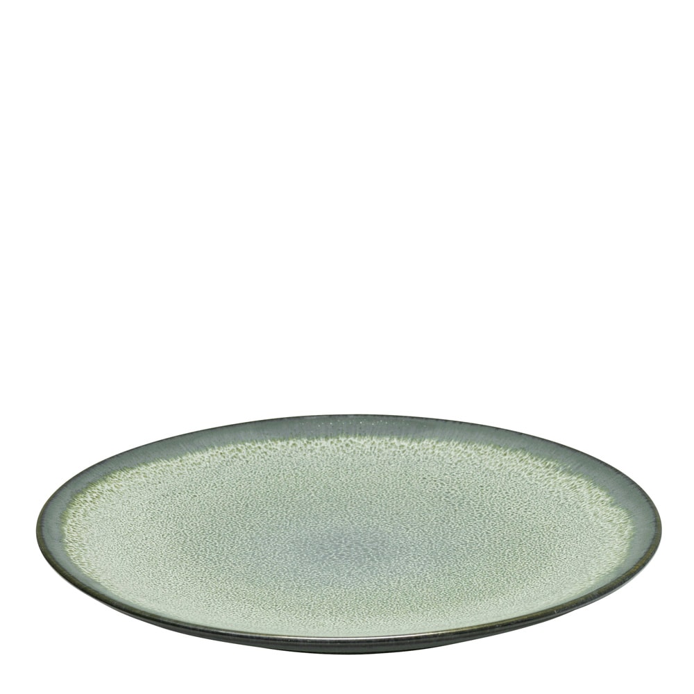 Tallrik 19.5 cm L&auml;rka Gr&aring;-Gr&ouml;n