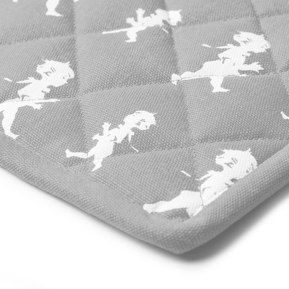 Grytlapp 22x22 cm Grå