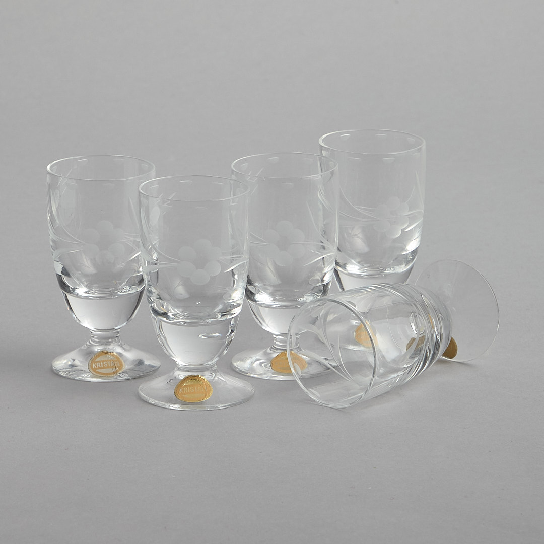 Kristall snapsglas 5 st