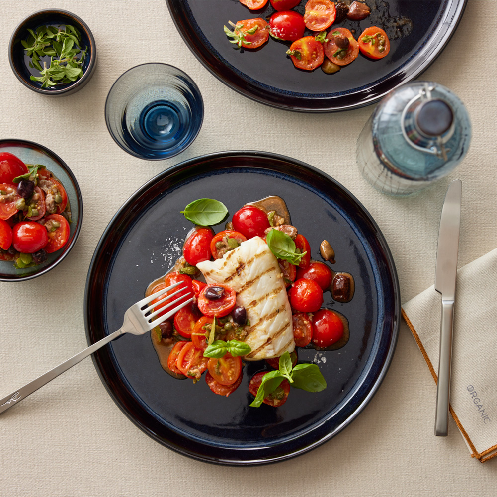 Tallrik Gastro 27 cm Svart/Mörkblå