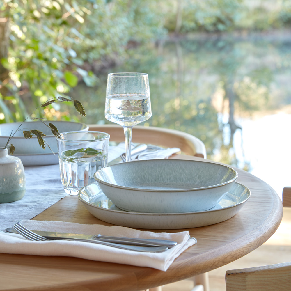 Pastatallrik 22 cm 4-pack Grön/Vit