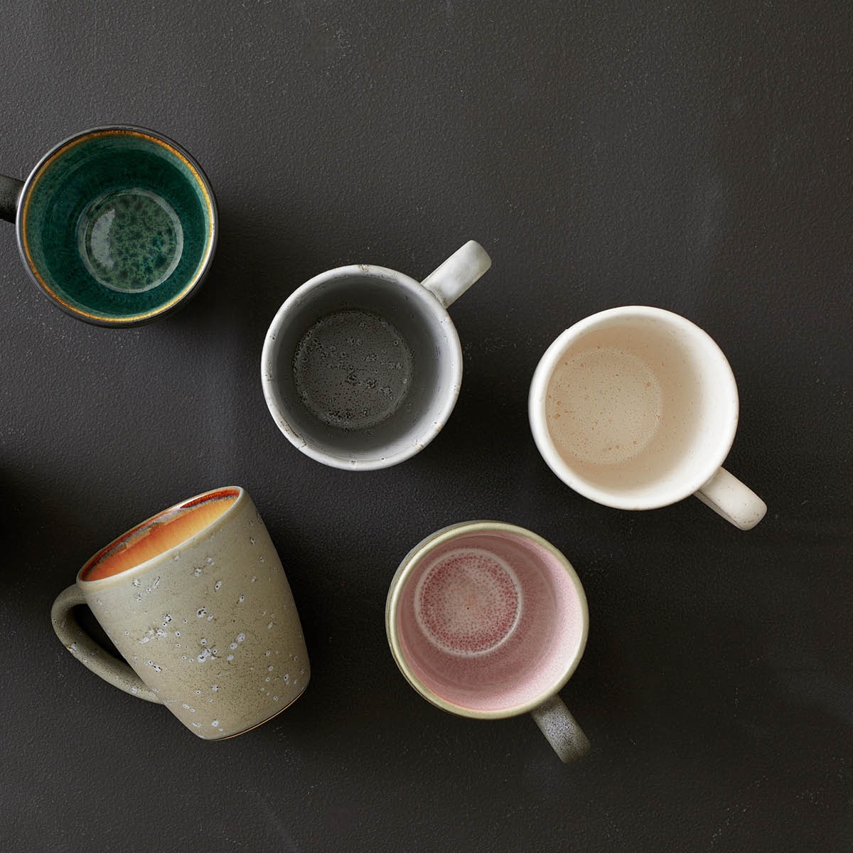 Mugg 19 cl Grå/Gräddvit