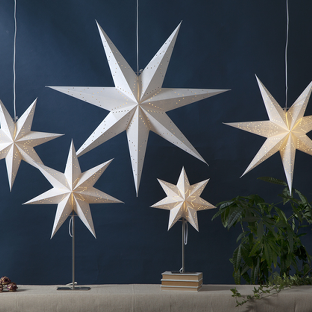 Sensy Pappersstjärna 54 cm Vit