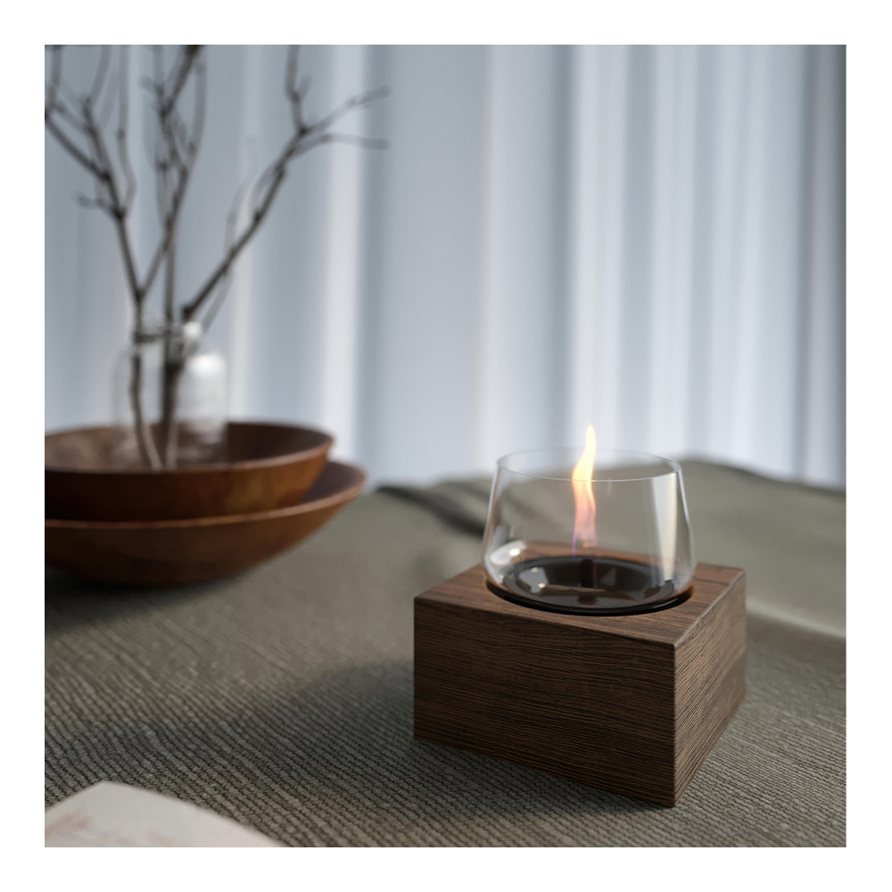 Poppy Lykta 16 cm Brun