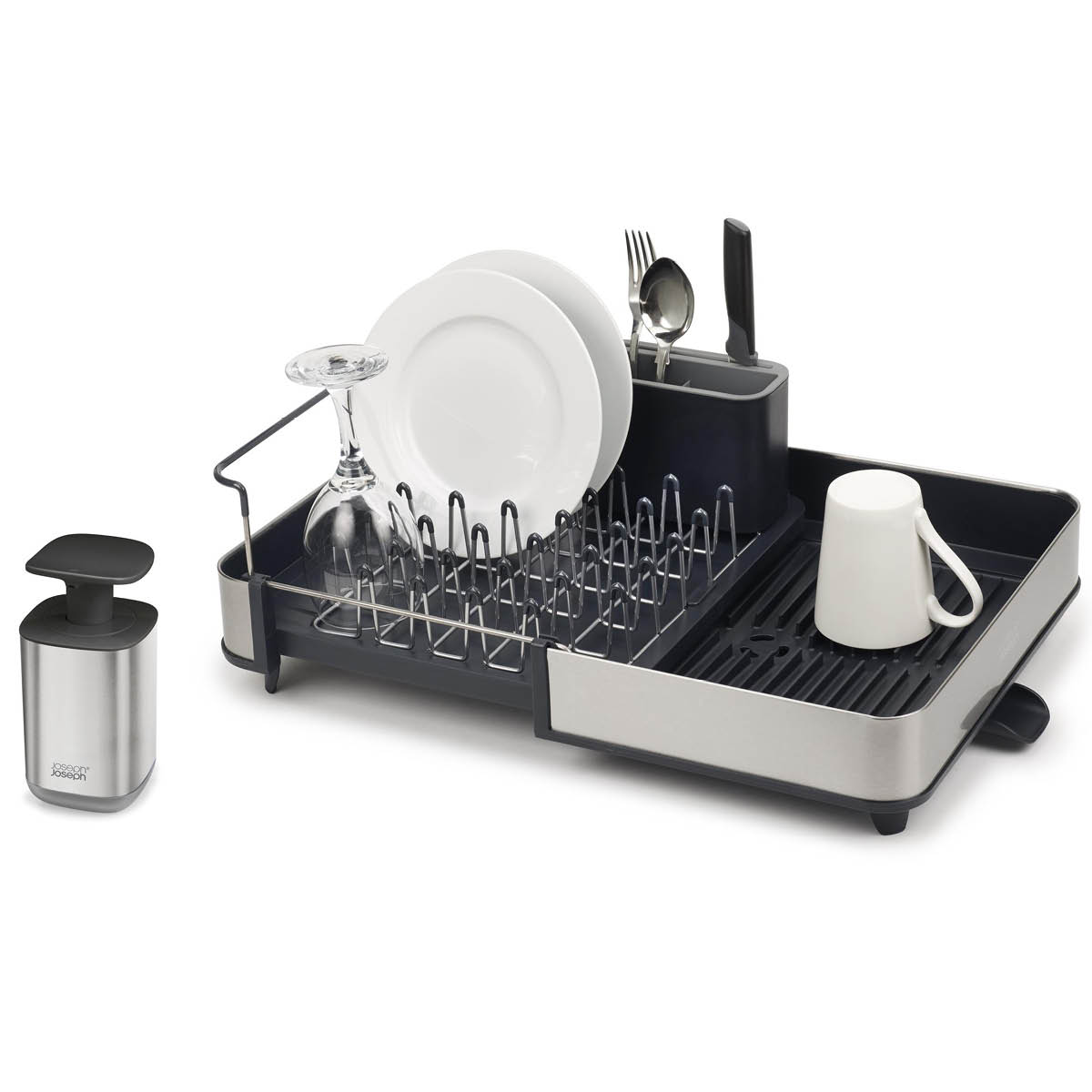 Sink Diskställ med förvaring + Tvålpump