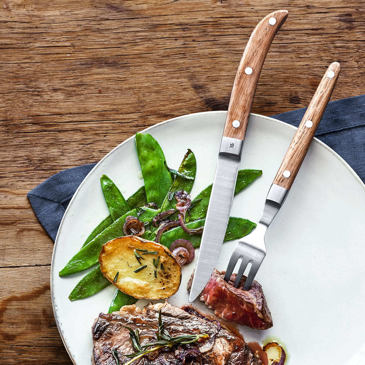 Ranch Grillbestick 12-delar Rostfri/Trä