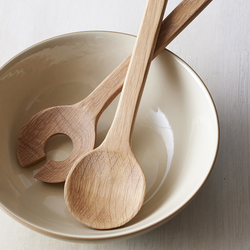 BITZ Salladsskål 24 cm Wood/Sand