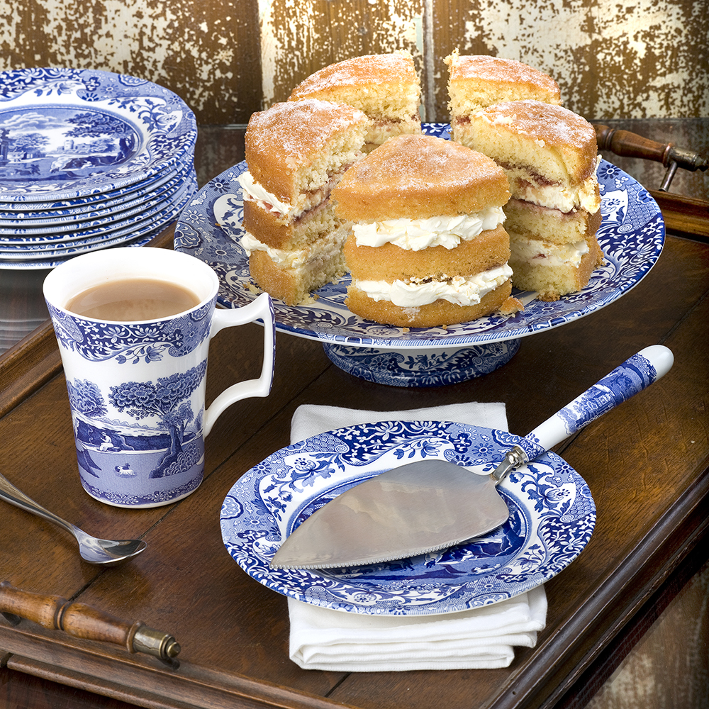 Blue Italian Tallrik flat 15 cm