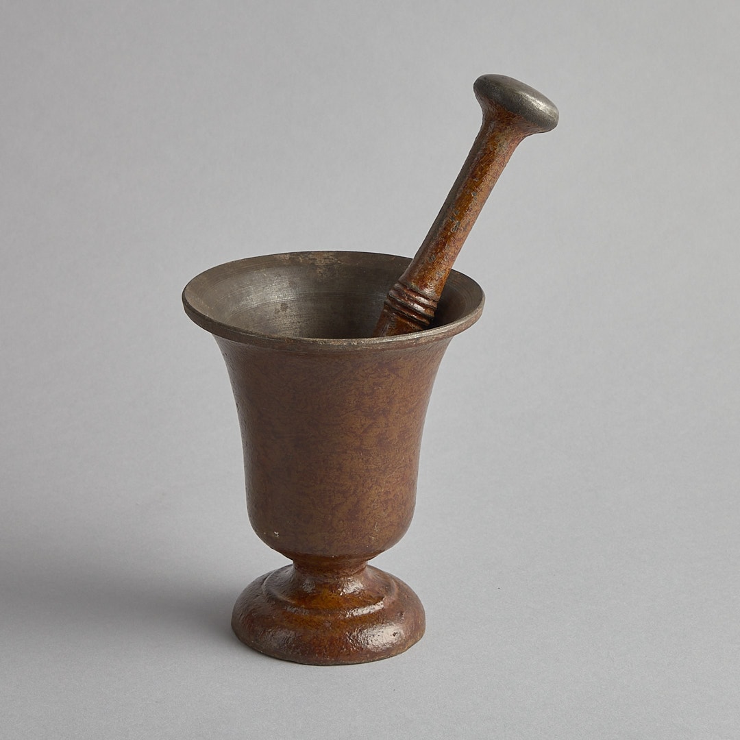 SÅLD Mortel i järn