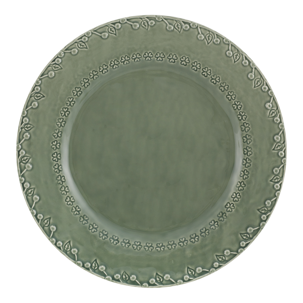 Flora Tallrik 29 cm Grå