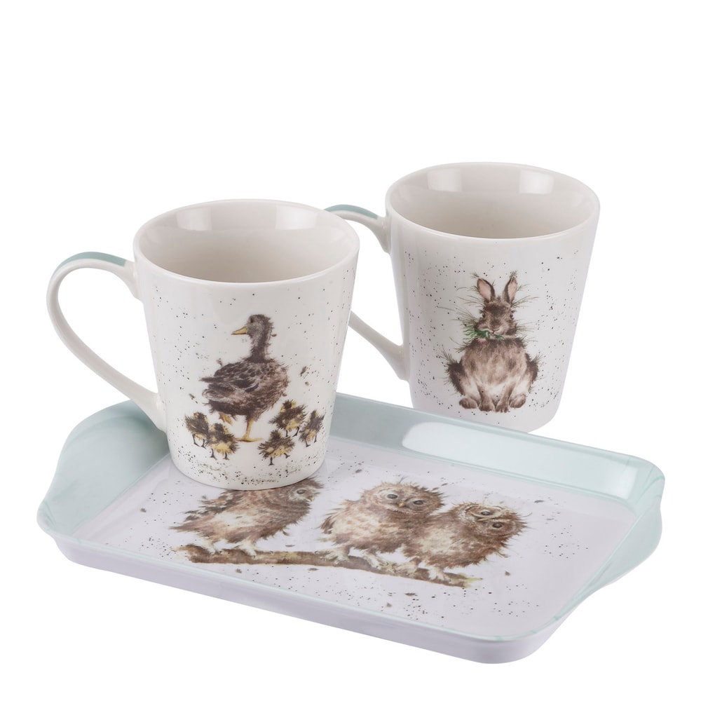 Set Mugg + Bricka Djur