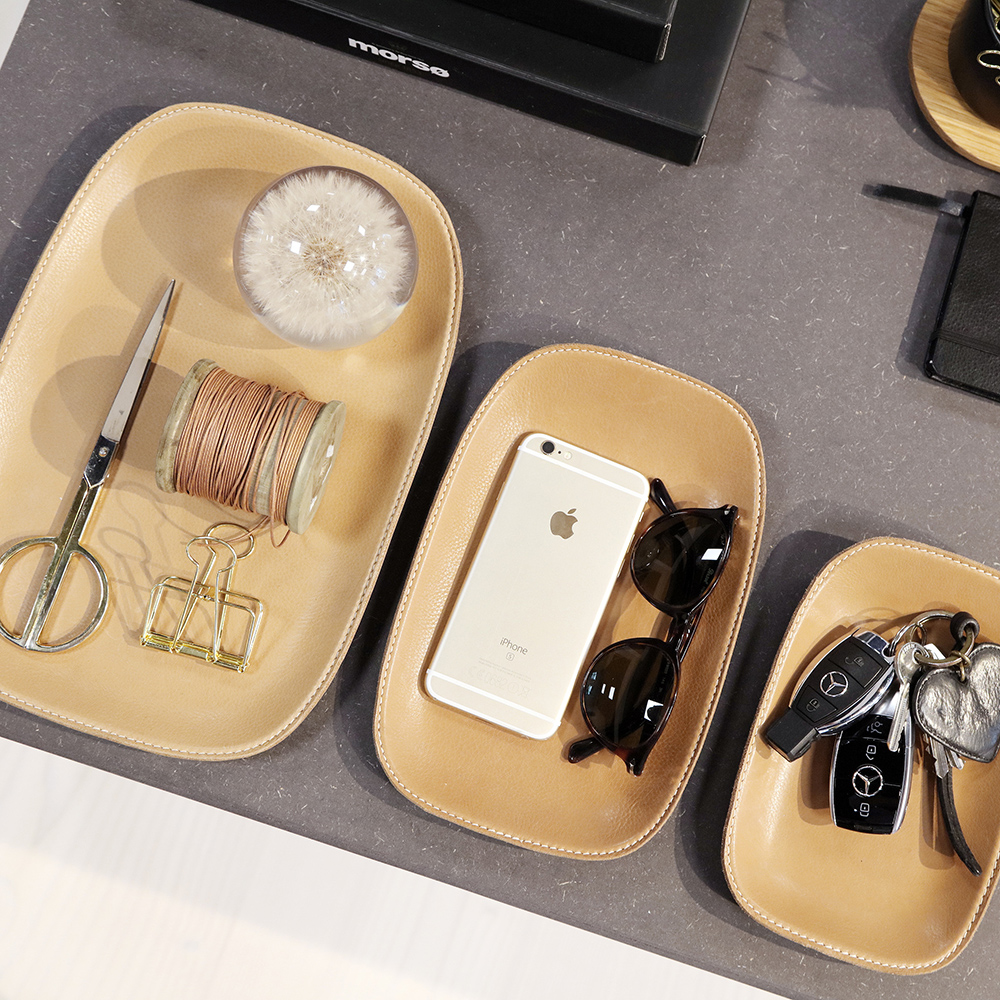 Mine Bricka läder 23 cm