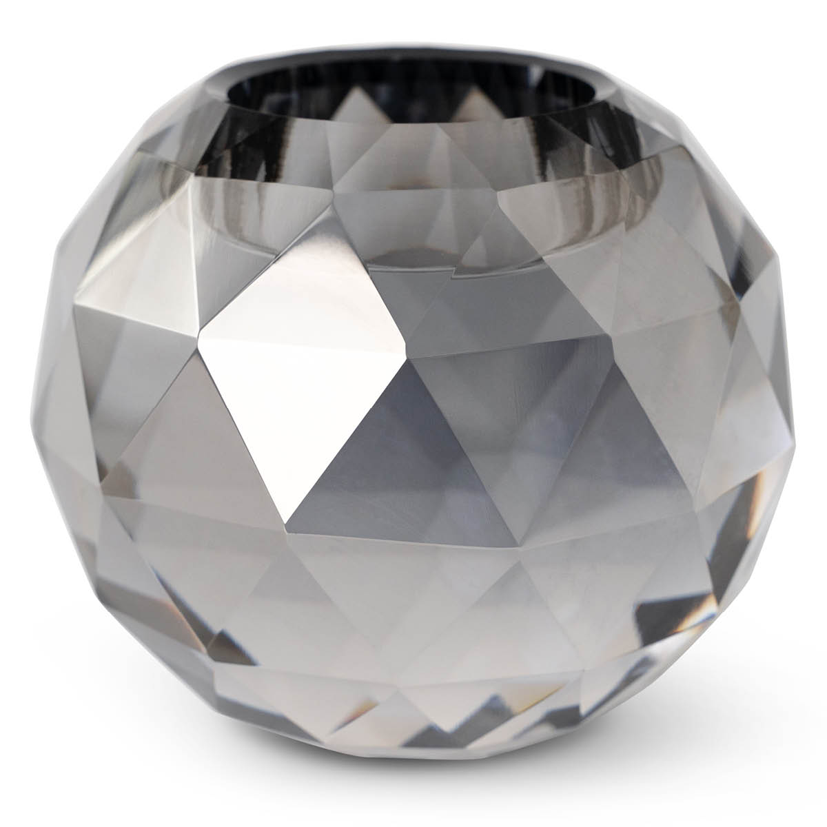 Vera V&auml;rmljuslykta 9,5x9,5 cm Koksgr&aring;