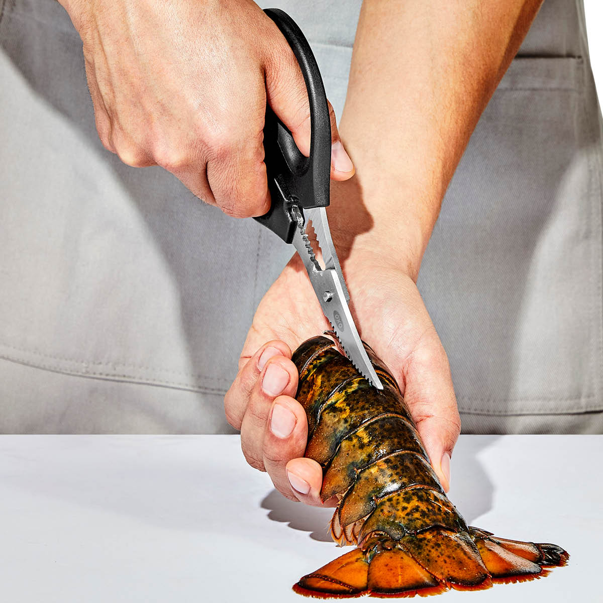 Skaldjurssax 19 cm Svart