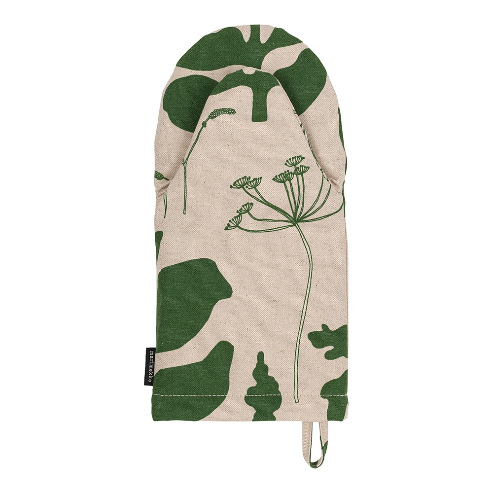 Ekokuun Ugnsvante 31x15 cm Grön/Oblekt Bomull