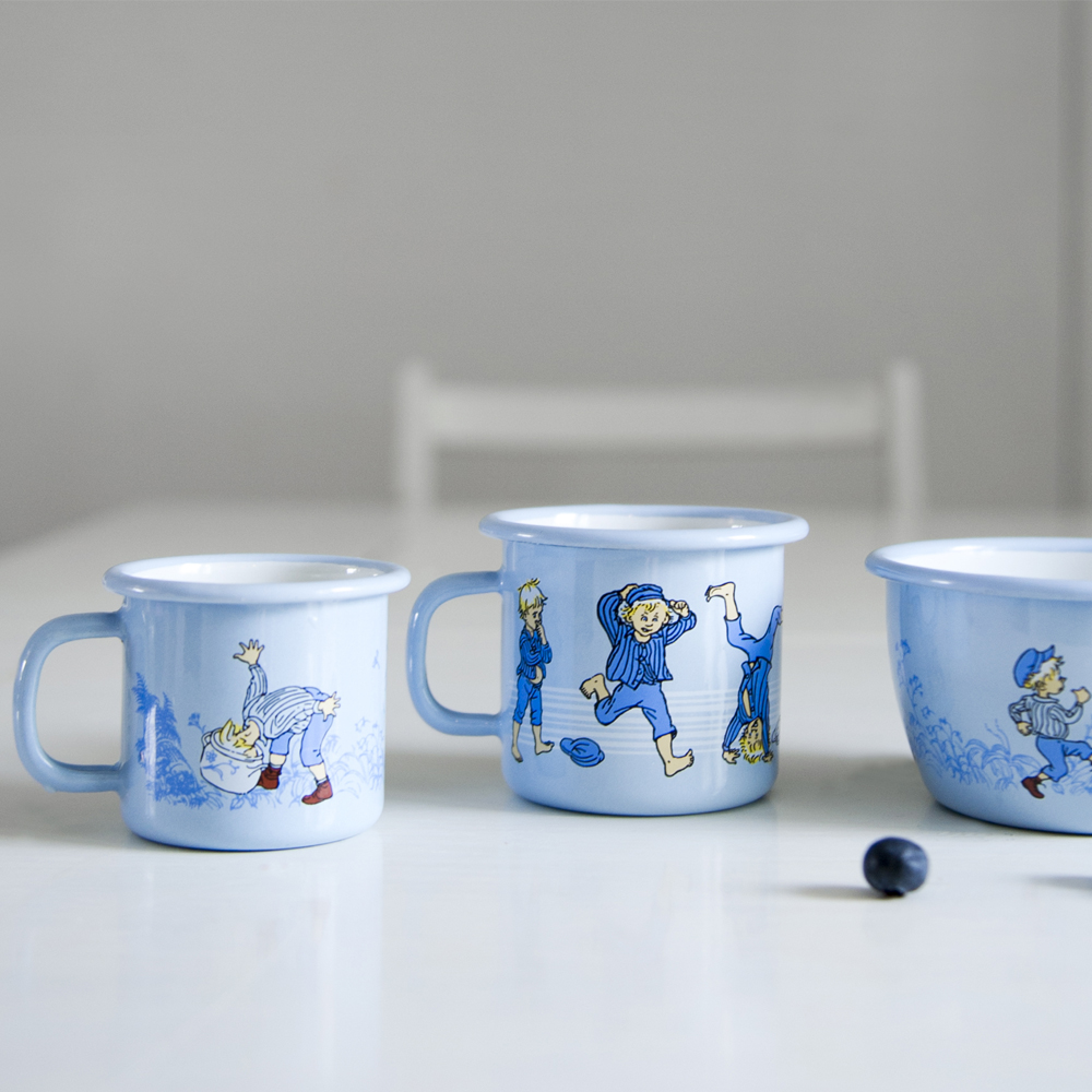 Emil i Lönneberga Emaljmugg 1,5 dl Blå