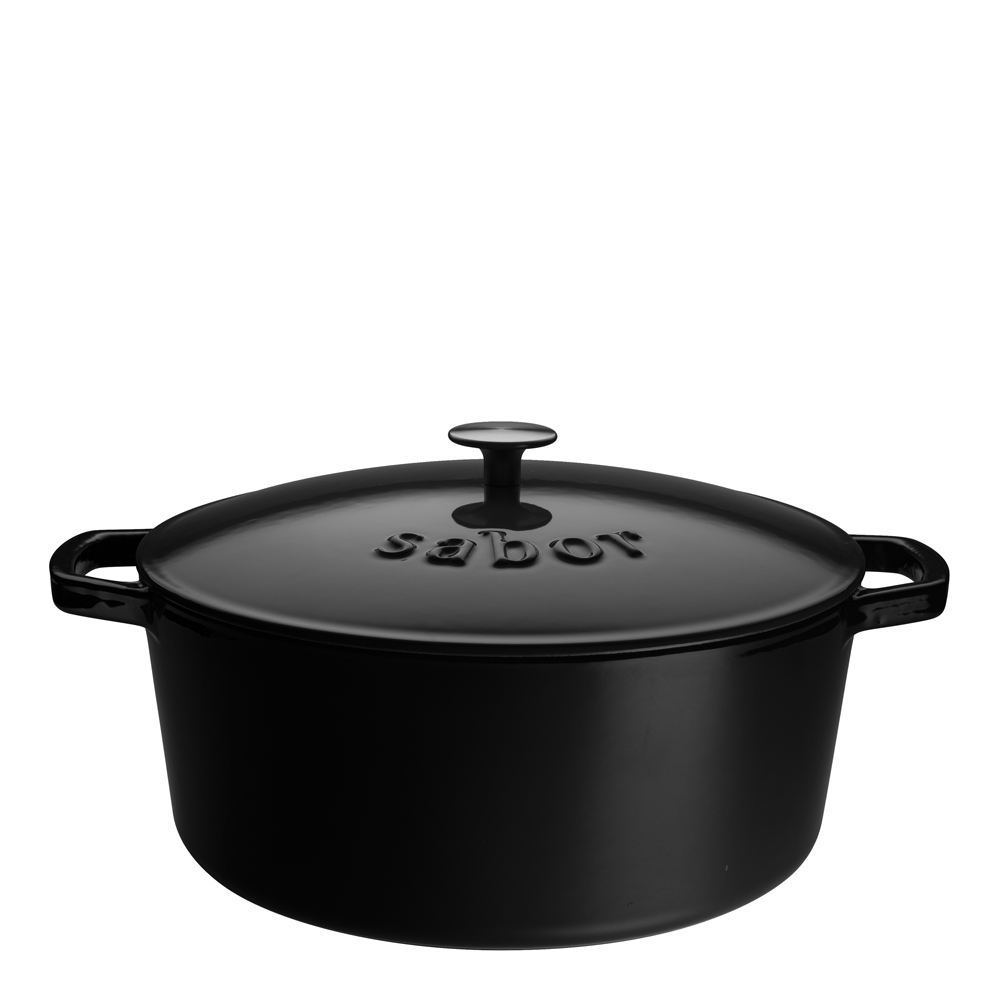 Sabor Gjutjärnsgryta 9,5 L Svart