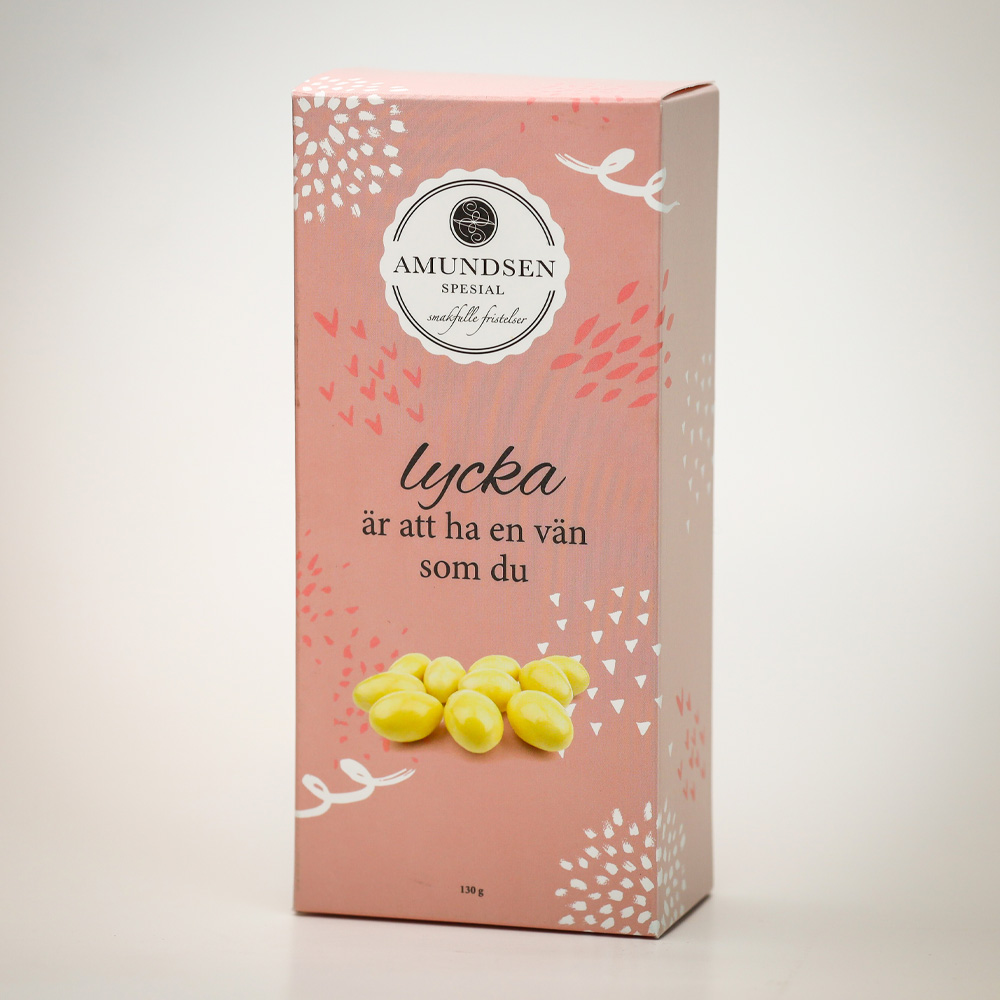 Lycka är att ha en vän som du 130 g rosa