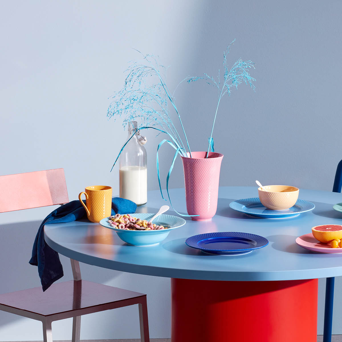 Rhombe Color Mugg m Handtag 33 cl Gul